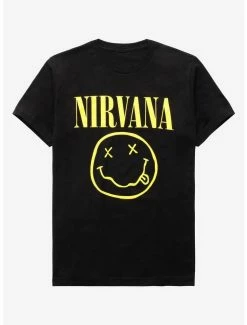 Cheap Music Tees Store 23 Best deal ๐ Nirvana Smile T-Shirt ๐
