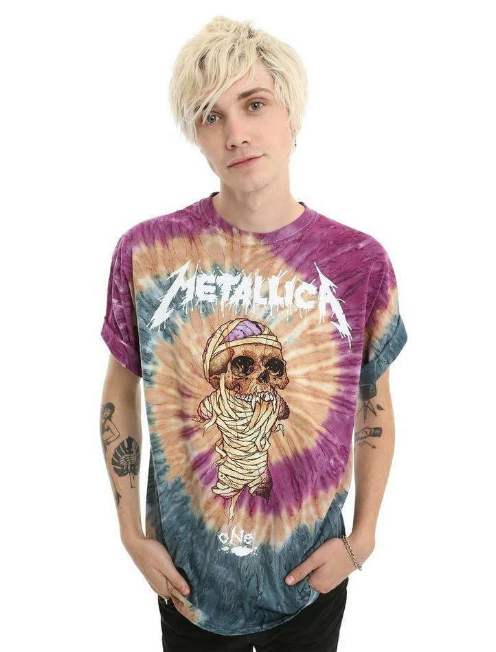 Best Pirce ๐ Metallica One Tie-Dye T-Shirt ๐ 4 Best Pirce ๐ Metallica One Tie-Dye T-Shirt ๐ - Image 2