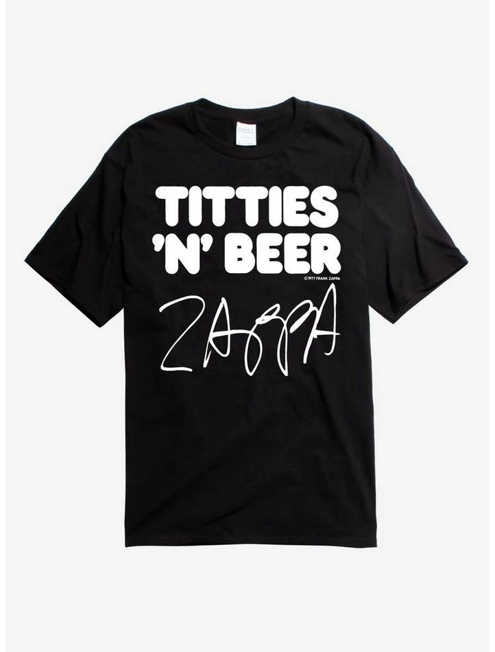 Best Sale ๐คฉ Frank Zappa Titties 'N' Beer T-Shirt ๐คฉ 3 Best Sale ๐คฉ Frank Zappa Titties 'N' Beer T-Shirt ๐คฉ