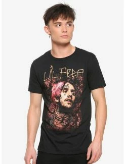 Best Sale ๐ฅ Lil Peep Floral Portrait T-Shirt โญ 5 Best Sale ๐ฅ Lil Peep Floral Portrait T-Shirt โญ -Cheap Music Tees Store 11800857 av1