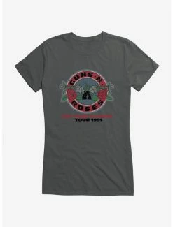 Outlet 🎁 Guns N' Roses Use Your Illusion Tour 1991 👧 Girls T-Shirt 😍