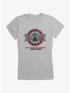 Outlet 🎁 Guns N' Roses Use Your Illusion Tour 1991 👧 Girls T-Shirt 😍 -Cheap Music Tees Store 12070021 hi