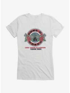 Outlet 🎁 Guns N' Roses Use Your Illusion Tour 1991 👧 Girls T-Shirt 😍 -Cheap Music Tees Store 12070135 hi