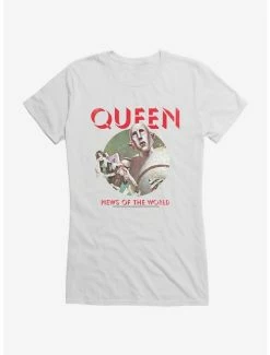 Wholesale 🤩 Queen News of the World 👧 Girls T-Shirt ⭐ -Cheap Music Tees Store 12070834 hi