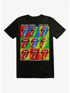 Coupon 👏 The Rolling Stones 1989 Tour Pop Art T-Shirt 🤩 -Cheap Music Tees Store 12402633 hi