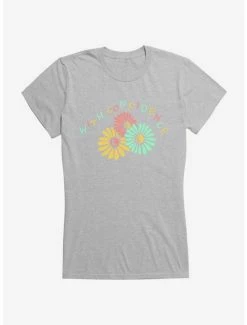 Hot Sale ❤️ With Confidence Daisies 👧 Girls T-Shirt 😀 -Cheap Music Tees Store 12412940 hi