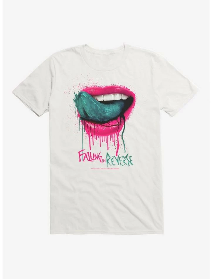 Flash Sale 👏 Extra Soft Falling In Reverse Lips T-Shirt ⌛ 3 Flash Sale 👏 Extra Soft Falling In Reverse Lips T-Shirt ⌛