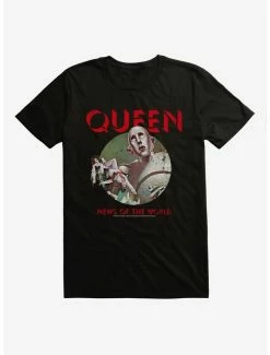 Discount ❤️ Extra Soft Queen News Of The World T-Shirt ⌛