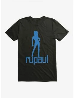 Coupon 🎁 RuPaul Blue Silhouette T-Shirt 🤩 -Cheap Music Tees Store 14347022 hi