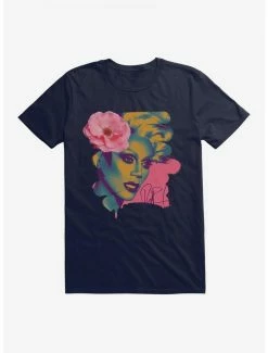 Discount ❤️ RuPaul Floral Portrait T-Shirt 💯 -Cheap Music Tees Store 14347500 hi