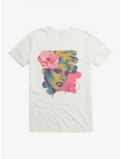Discount ❤️ RuPaul Floral Portrait T-Shirt 💯 -Cheap Music Tees Store 14347518 hi