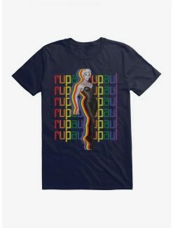 Brand new ⭐ RuPaul Rainbow Silhoutte T-Shirt 🛒 -Cheap Music Tees Store 14347788 hi