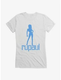 Coupon 🎉 RuPaul Blue Silhouette 👧 Girls T-Shirt ⭐ -Cheap Music Tees Store 14348213 hi