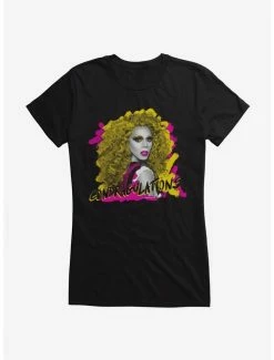 Outlet 👍 RuPaul Condragulations Portrait 👧 Girls T-Shirt ❤️ -Cheap Music Tees Store 14348675 hi 1