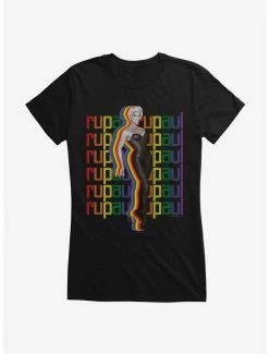 Cheap ✨ RuPaul Rainbow Silhoutte 👧 Girls T-Shirt 👍
