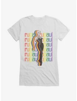 Cheap ✨ RuPaul Rainbow Silhoutte 👧 Girls T-Shirt 👍 -Cheap Music Tees Store 14348717 hi