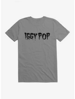 Hot Sale 🥰 Iggy Pop Font Letters T-Shirt 🛒 -Cheap Music Tees Store 14713930 hi