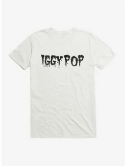 Hot Sale 🥰 Iggy Pop Font Letters T-Shirt 🛒 -Cheap Music Tees Store 14713939 hi