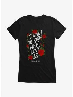 Deals 🥰 Foreigner What Love Is 👧 Girls T-Shirt 👏 -Cheap Music Tees Store 14715823 hi