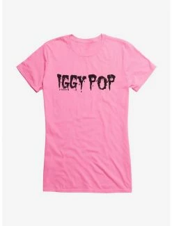 New 💯 Iggy Pop Font Letters 👧 Girls T-Shirt 😍 -Cheap Music Tees Store 14715907 hi