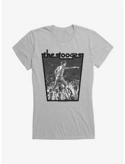 Hot Sale 🌟 Iggy Pop Live At Concert 👧 Girls T-Shirt ✨ -Cheap Music Tees Store 14716194 hi