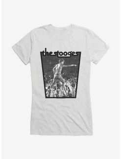 Hot Sale 🌟 Iggy Pop Live At Concert 👧 Girls T-Shirt ✨ -Cheap Music Tees Store 14716236 hi