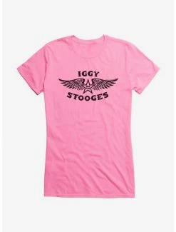 Brand new ⌛ Iggy Pop Logo 👧 Girls T-Shirt 🎁 -Cheap Music Tees Store 14716266 hi