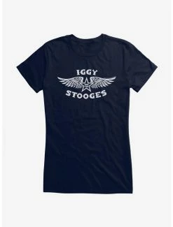 Brand new ⌛ Iggy Pop Logo 👧 Girls T-Shirt 🎁 -Cheap Music Tees Store 14716292 hi