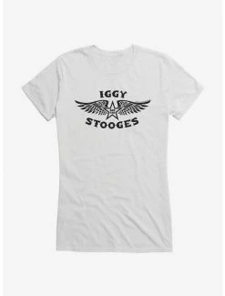Brand new ⌛ Iggy Pop Logo 👧 Girls T-Shirt 🎁 -Cheap Music Tees Store 14716310 hi