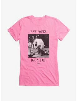 Flash Sale 😍 Iggy Pop Raw Power On Stage 👧 Girls T-Shirt 🎁 -Cheap Music Tees Store 14716388 hi
