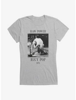 Flash Sale 😍 Iggy Pop Raw Power On Stage 👧 Girls T-Shirt 🎁 -Cheap Music Tees Store 14716402 hi