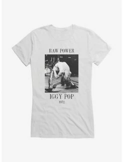 Flash Sale 😍 Iggy Pop Raw Power On Stage 👧 Girls T-Shirt 🎁 -Cheap Music Tees Store 14716431 hi