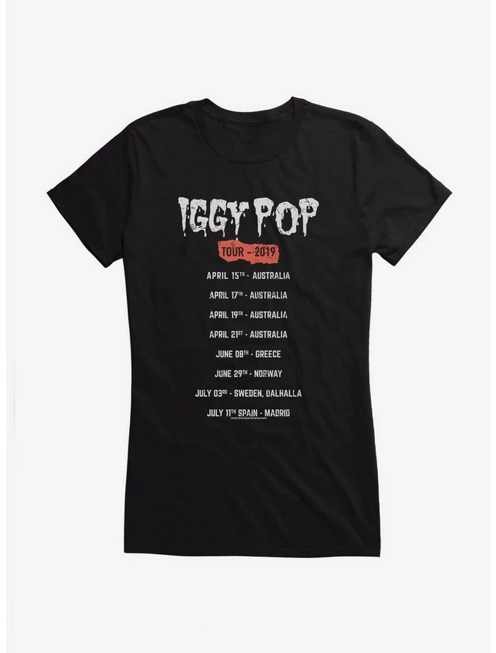 New ๐ฏ Iggy Pop Tour Dates ๐ง Girls T-Shirt ๐ 3 New ๐ฏ Iggy Pop Tour Dates ๐ง Girls T-Shirt ๐