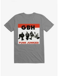 Brand new ✔️ GBH Punk Junkies T-Shirt 💯 -Cheap Music Tees Store 14718241 hi