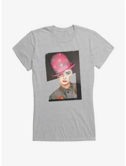 Top 10 😀 Boy George & Culture Club Picture Collage 👧 Girls T-Shirt 👏 -Cheap Music Tees Store 14718622 hi