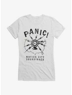 Cheap 😉 Motion City Soundtrack Panic 👧 Girls T-Shirt 🌟