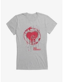 Hot Sale 🌟 Rise Against Stained Flag 👧 Girls T-Shirt 🤩 -Cheap Music Tees Store 14817927 hi