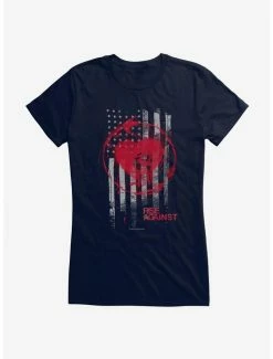 Hot Sale 🌟 Rise Against Stained Flag 👧 Girls T-Shirt 🤩 -Cheap Music Tees Store 14817934 hi