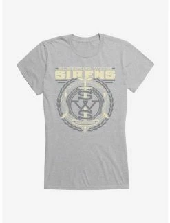 Promo 🧨 Sleeping With Sirens Crest 👧 Girls T-Shirt 👏 -Cheap Music Tees Store 14818025 hi