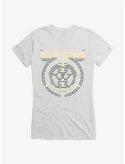 Promo 🧨 Sleeping With Sirens Crest 👧 Girls T-Shirt 👏 -Cheap Music Tees Store 14818046 hi