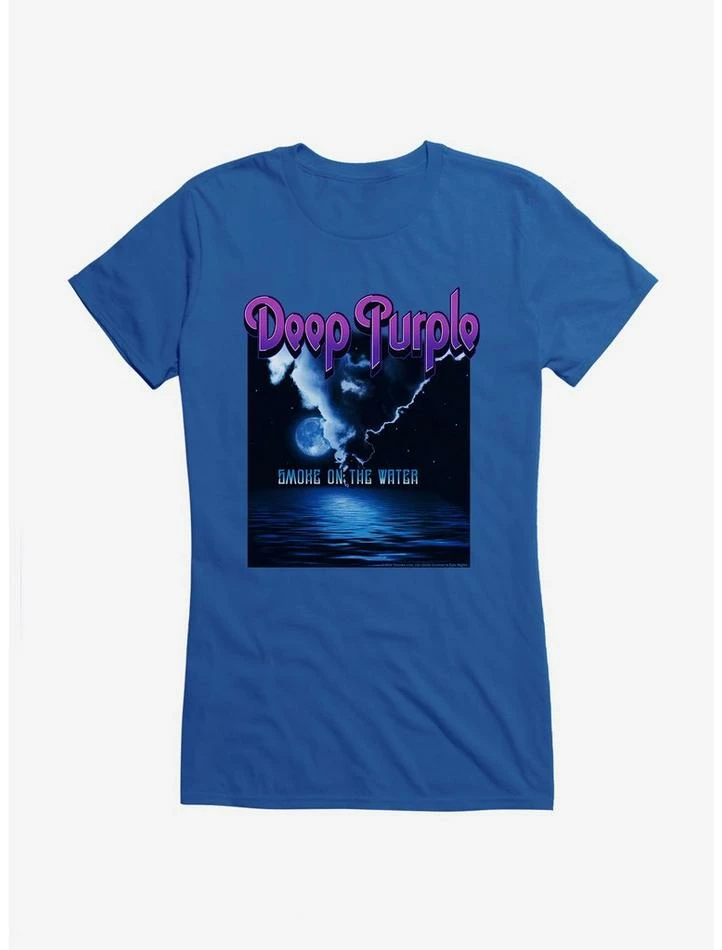 Cheap ๐คฉ Deep Purple Smoke On The Water ๐ง Girls T-Shirt โจ 5 Cheap ๐คฉ Deep Purple Smoke On The Water ๐ง Girls T-Shirt โจ - Image 3