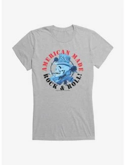 Best Pirce ✨ Poison American Made Rock & Roll 👧 Girls T-Shirt 😀 -Cheap Music Tees Store 14880443 hi