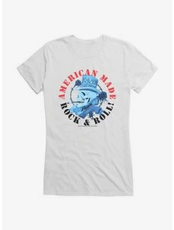 Best Pirce ✨ Poison American Made Rock & Roll 👧 Girls T-Shirt 😀 -Cheap Music Tees Store 14880464 hi