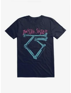 Discount 🧨 Twisted Sister Blue Bones T-Shirt 💯 -Cheap Music Tees Store 14881955 hi