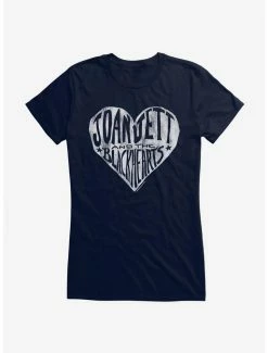 Promo 🌟 Joan Jett And The Blackhearts Heart 👧 Girls T-Shirt 🎁 -Cheap Music Tees Store 15034225 hi