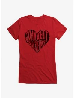 Promo 🌟 Joan Jett And The Blackhearts Heart 👧 Girls T-Shirt 🎁 -Cheap Music Tees Store 15034232 hi
