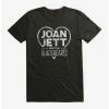 Deals 😀 Joan Jett And The Blackhearts Logo T-Shirt 👍 -Cheap Music Tees Store 15034737 hi