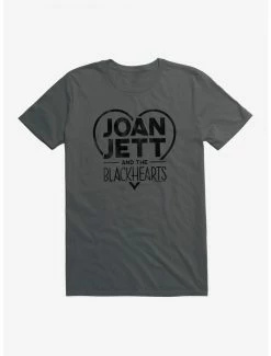 Deals 😀 Joan Jett And The Blackhearts Logo T-Shirt 👍 -Cheap Music Tees Store 15034746 hi