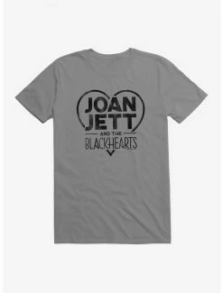 Deals 😀 Joan Jett And The Blackhearts Logo T-Shirt 👍 -Cheap Music Tees Store 15034764 hi