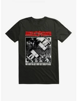 Hot Sale 😀 Angelic Upstarts We Gotta Get Out T-Shirt 😍 -Cheap Music Tees Store 15087970 hi